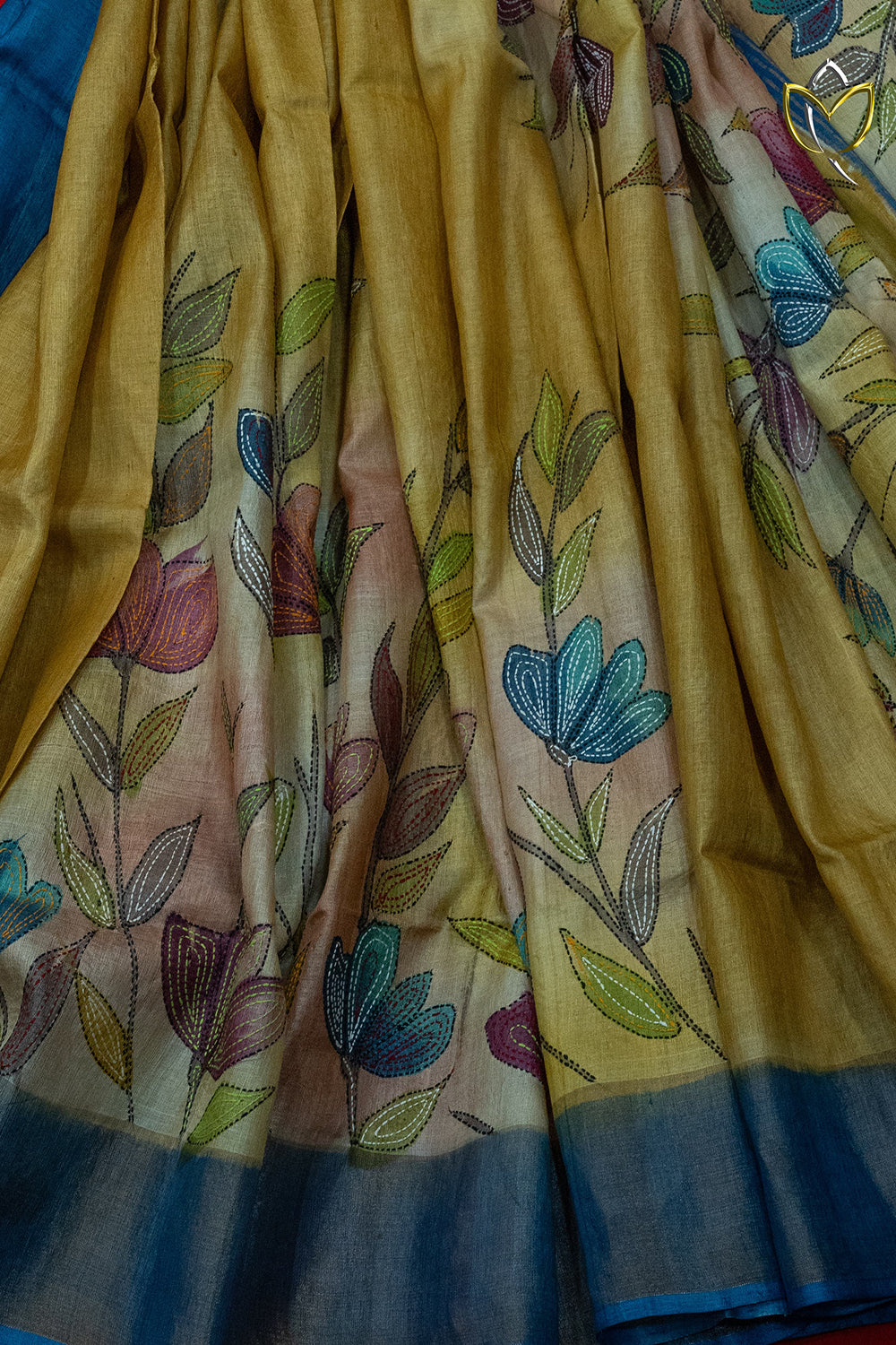 Pure Tussar - Mustard Yellow