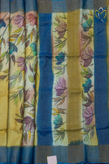 Pure Tussar - Mustard Yellow