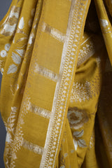 Banarasi Tussar Georgette - Yellow