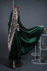 Banarasi Silk - Dark Green