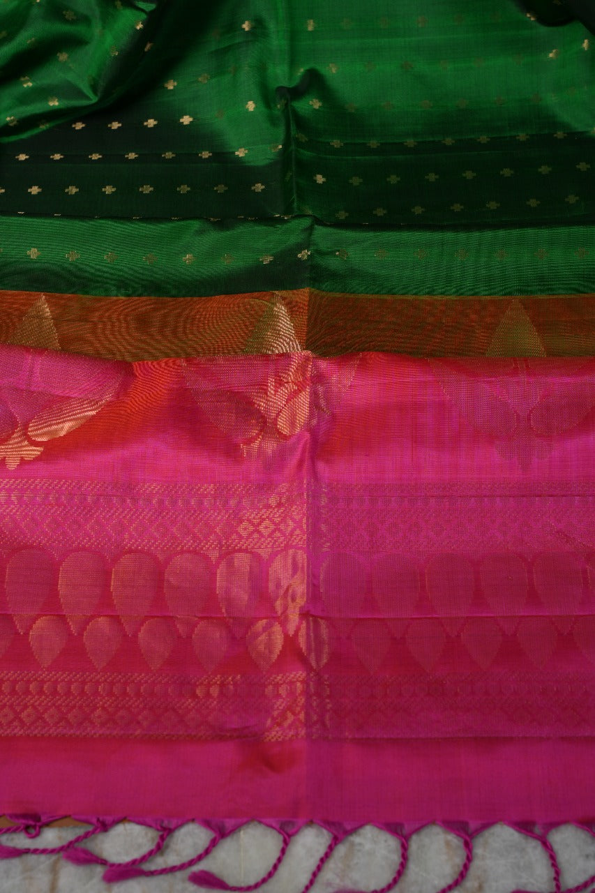 Lightweight Pattu - Bottle Green