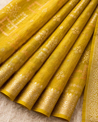 Tussar Georgette - Mustard Yellow