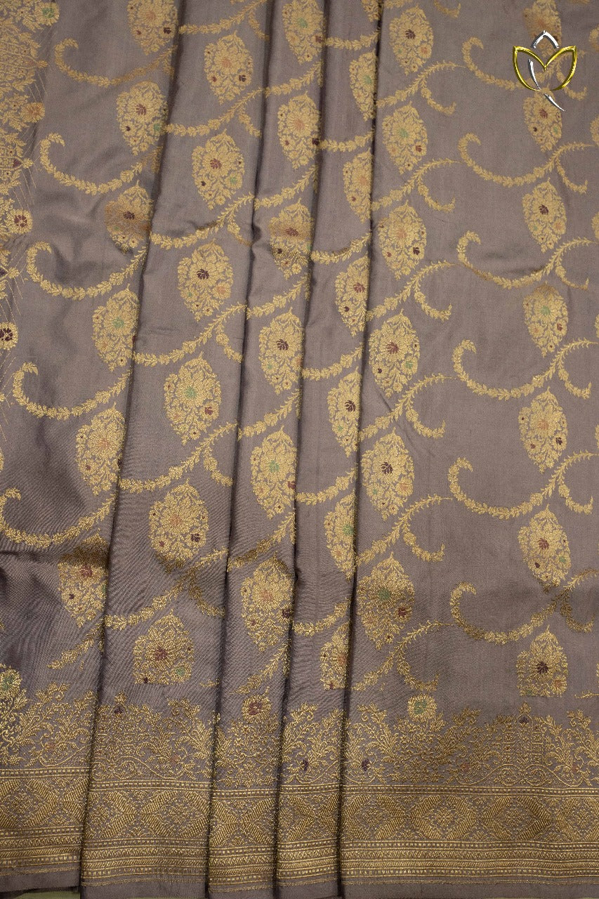 Pure Banarasi Pattu - Lilac