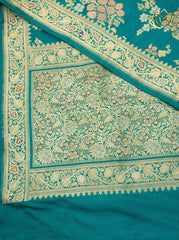 Banarasi Pattu - Turquoise Blue